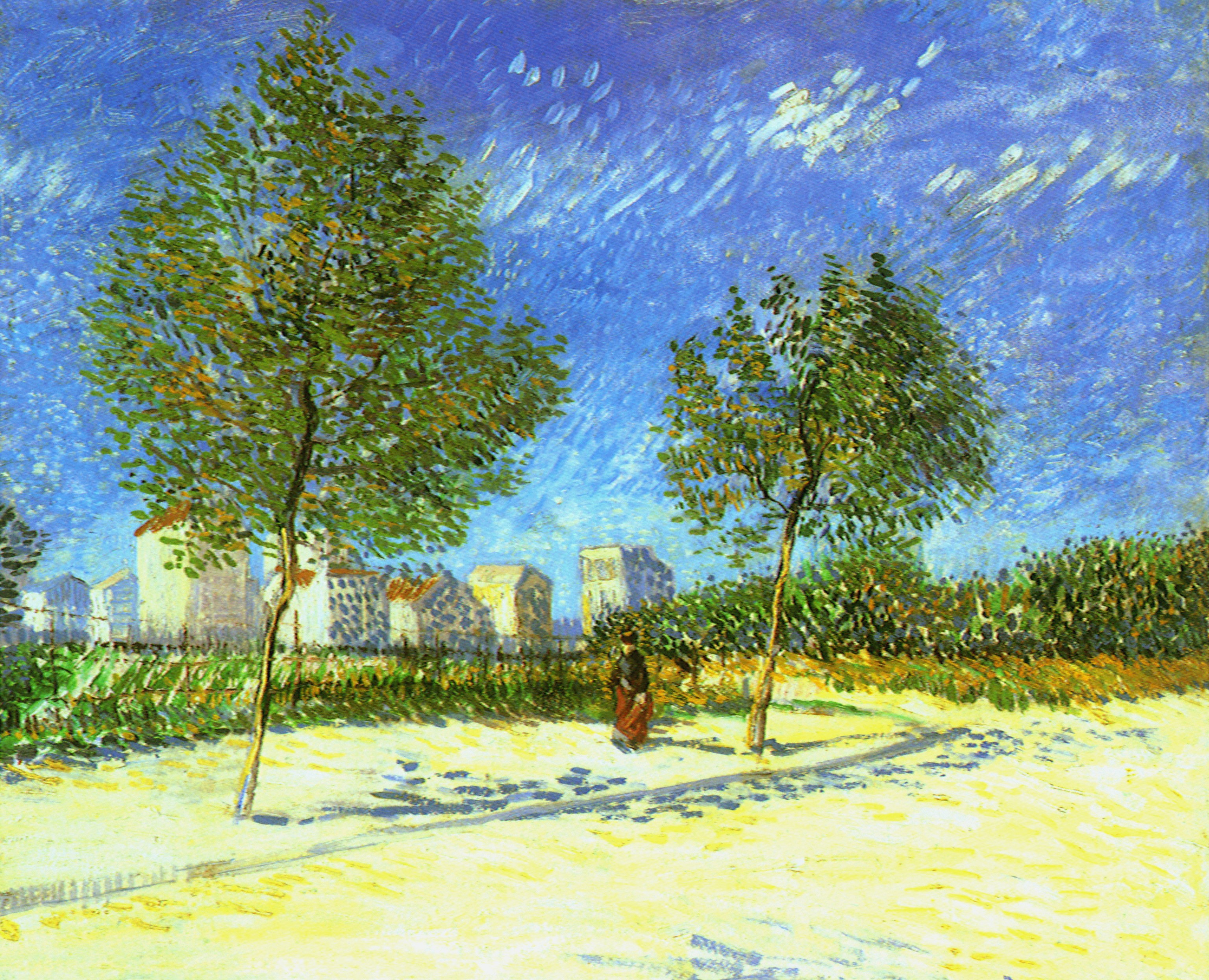 Картина Ван Гога На окраине Парижа 1887